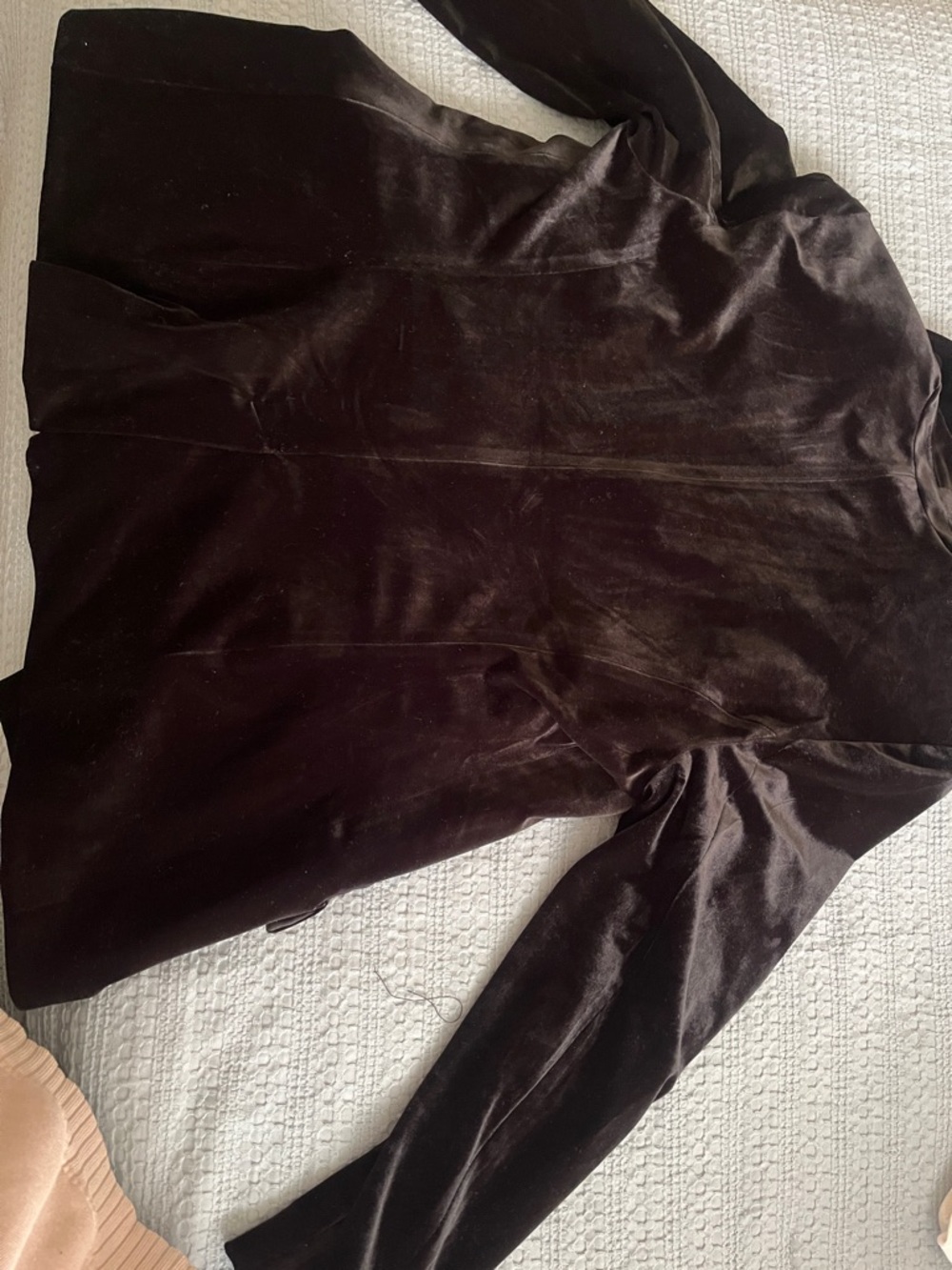 INC International Concepts Black Velvet Blazer - Picture 2 of 4